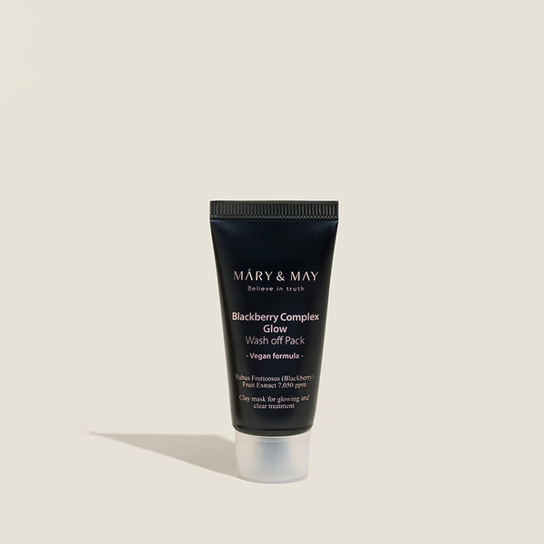 mary & may blackberry complex glow wash off pack