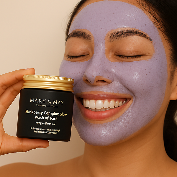 mary & may blackberry complex glow wash off pack