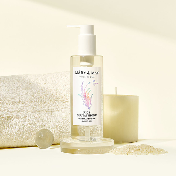 mary & may rice glutathione lha cleansing oil 200ml
