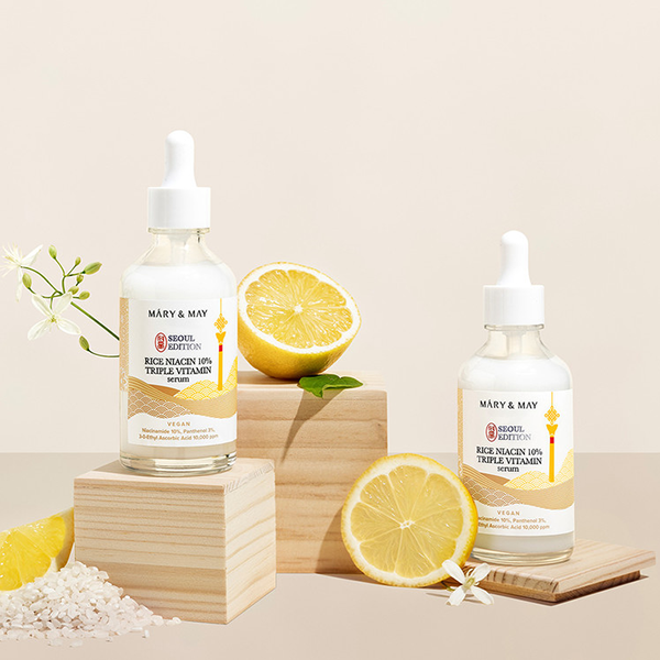mary & may rice niacin 10% triple vitamin serum