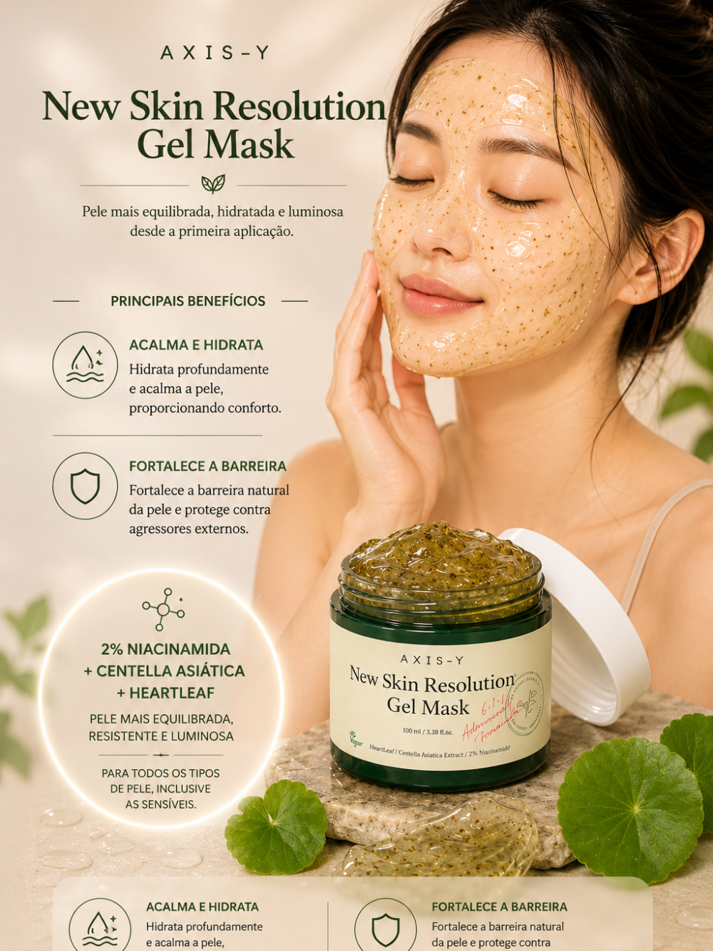 New Skin Resolution Gel Mask 100ml - Axis-Y