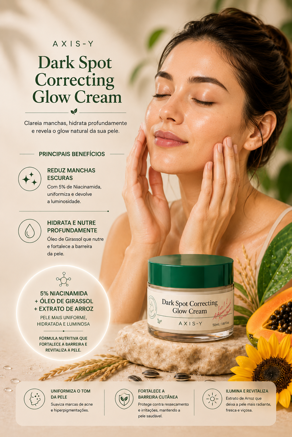 Dark Spot Correcting Glow Cream 50ml - Axis-Y