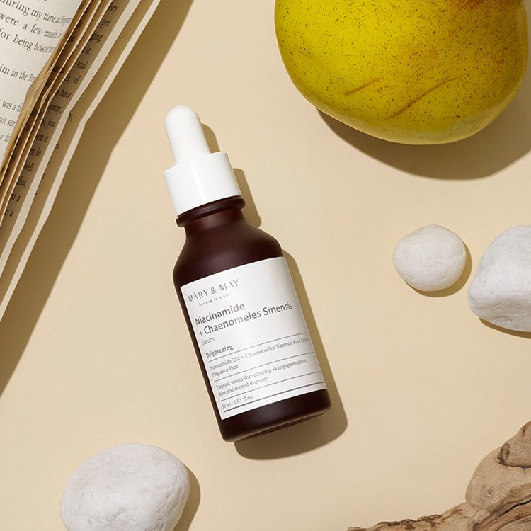 mary & may niacinamide + chaenomeles sinensis serum