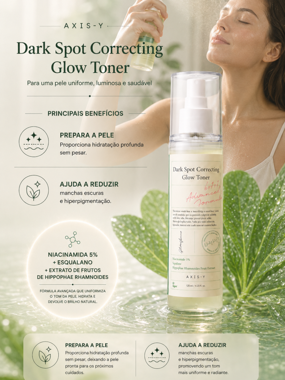 Dark Spot Correcting Glow Toner 125ml - Axis-Y