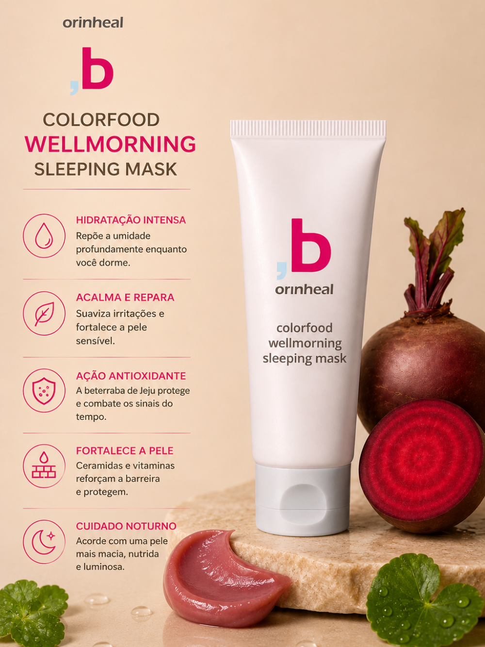Colorfood Wellmorning Sleeping Mask 120ml - Orinheal