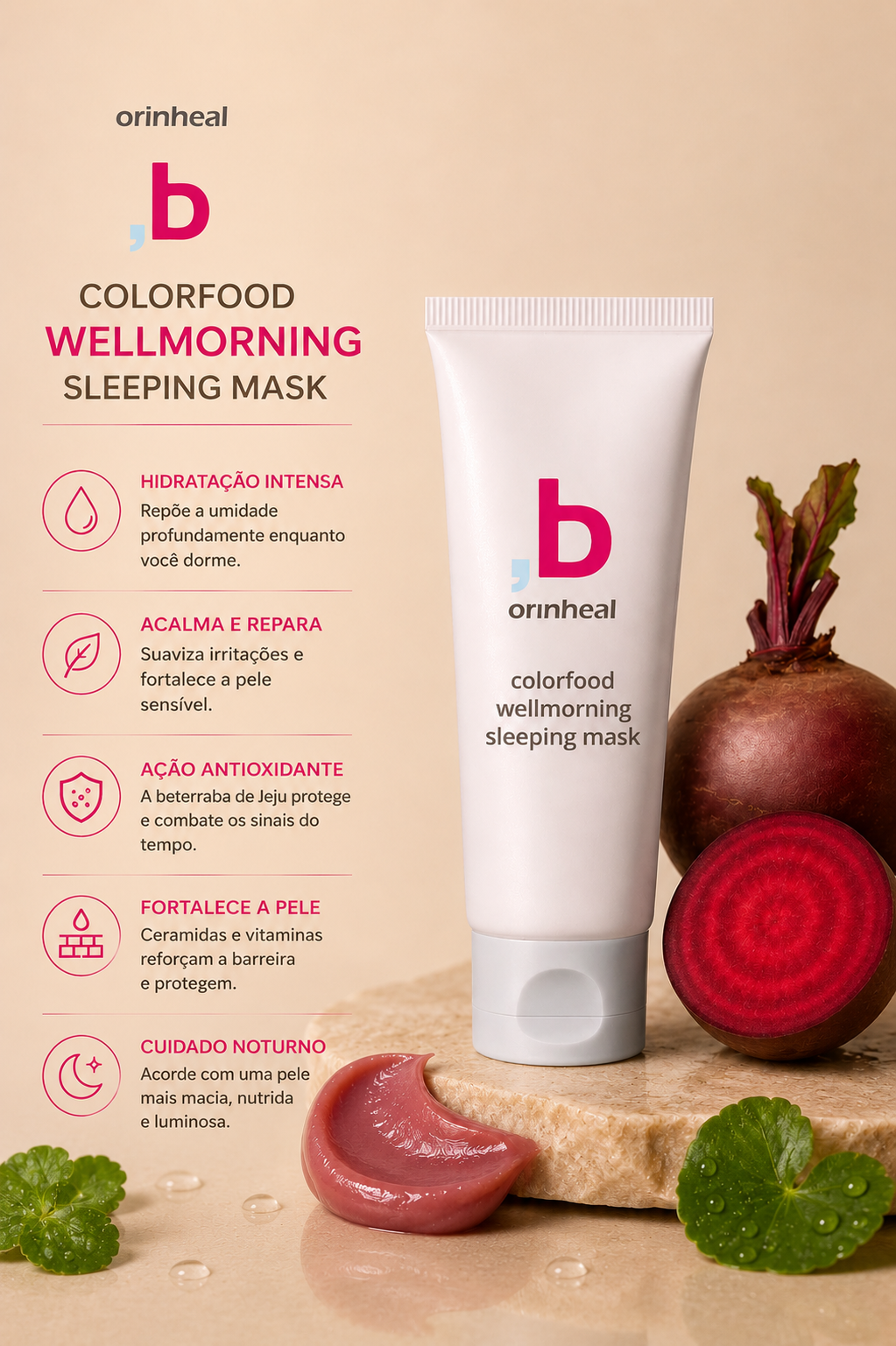 Colorfood Wellmorning Sleeping Mask 120ml - Orinheal