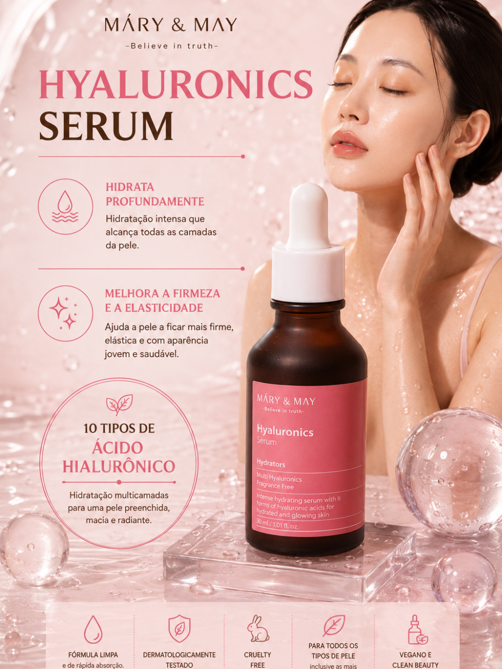 Hyaluronics Serum 30ml - Mary&May